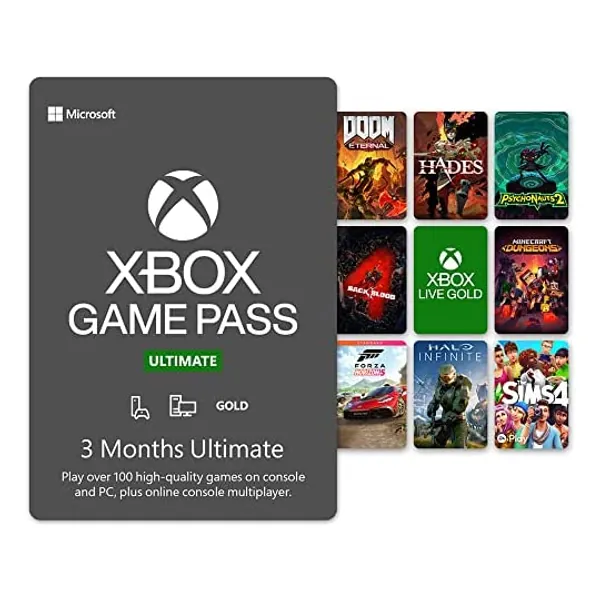 
                            Xbox Game Pass Ultimate: 3 Month Membership [Digital Code]
                        