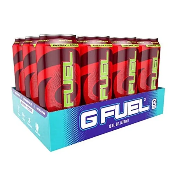 
                            G Fuel Sour Cherry, Sugar Free Energy Drink, 16 Ounce (Pack of 12)
                        