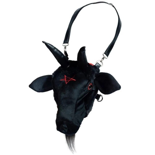 Kreepsville 666 Goathead Baphomet Plush Purse Bag