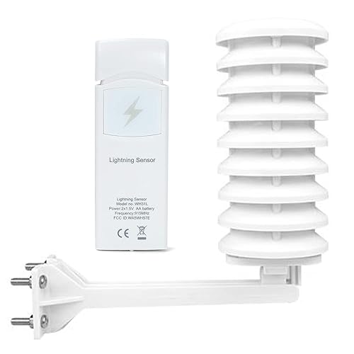 Ambient Weather Lightning Detector & Solar Radiation Shield