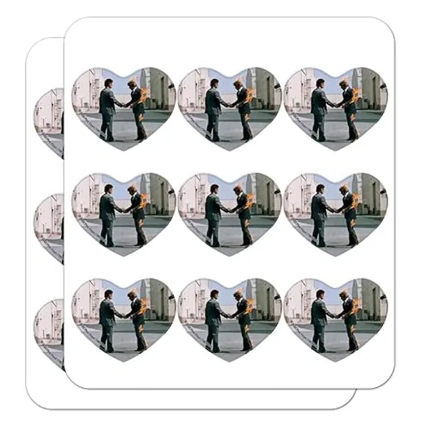 Pink Floyd Wish You were Here Heart Shaped Planner Calendar Scrapbook Craft Stickers