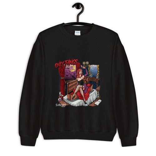 'Only Fangs' Black Unisex Sweatshirt - 2XL