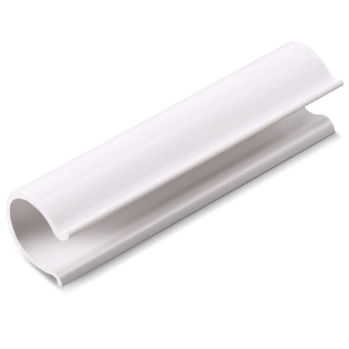 Jetec 32 Piece Clamp for PVC Pipe Greenhouses, Row Covers, Shelters, Bird Protection, 2.4 Inches Long(White,for 1/8 Inch PVC Pipe) - White for 1/8 Inch PVC Pipe