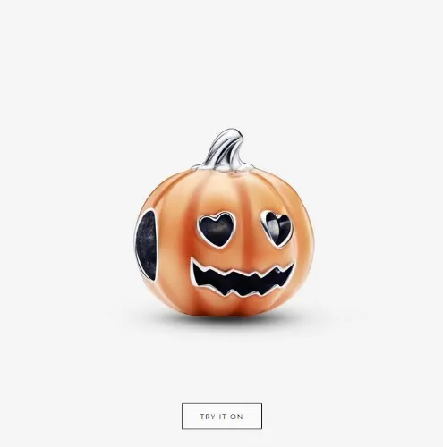 Pandora Glow in the Dark Spooky Pumpkin Charm