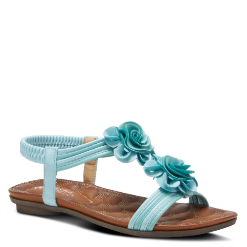 Spring Step Patrizia Nectarine Sandal Turquoise