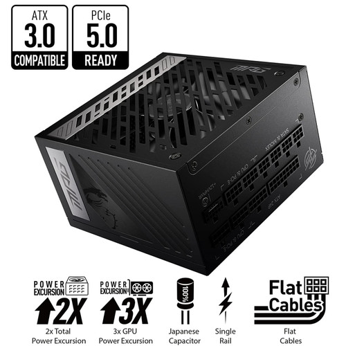 MSI MPG A1000G PCIE5 1000W Power Supply, ATX 3.0, PCIe5
