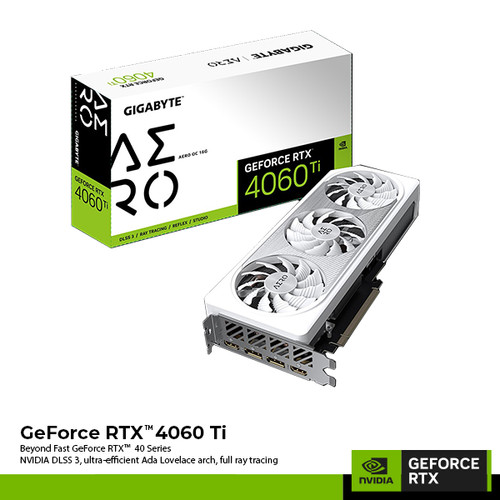 VGA Card Gigabyte GeForce RTX 4060 Ti AERO OC 16G - 16GB GDDR6