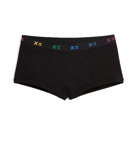Boy Shorts - Black X= Rainbow | XS / Black X= Rainbow