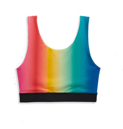 Swim Reversible Sport Top - Melting Rainbow | XS / Melting Rainbow