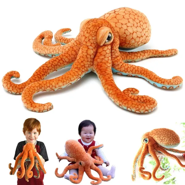 Octopus Stuffed Animal/Octopus Pillow/Toy Octopus/Used for Home Decoration Gifts Children Pillow Plush Animal Toys (19.6 inches /50cm) - 