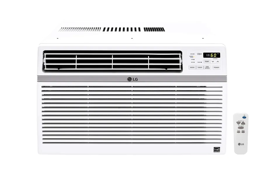 LG 15,000 BTU Window Air Conditioner, Cools 800 Sq.Ft. (20' x 40' Room Size), Quiet Operation, Electronic Control with Remote, 3 Cooling & Fan Speeds, ENERGY STAR®, Auto Restart, 115V - 15000 BTU Energy Star Electronic