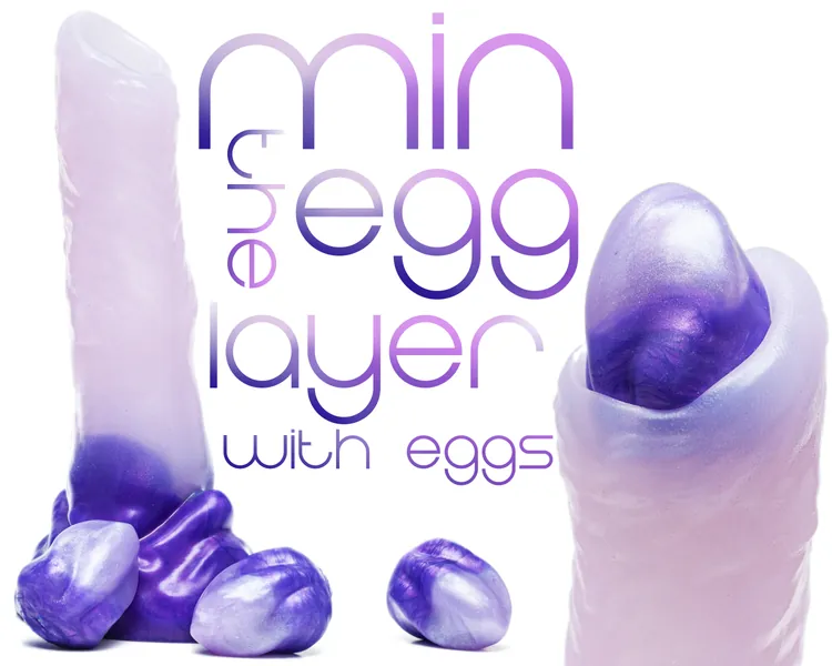 Min the Egg Layer with Alien Eggs - Kegel Eggs - Silicone Eggs - Squishy Eggs - Vaginal Eggs, Min the Egg Layer