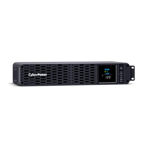 CyberPower CP1500PFCRM2U PFC Sinewave UPS System, 1500VA/1000W, 8 Outlets, AVR, Short Depth 2U Rackmount - 1500VA RM - UPS