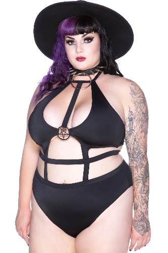 Showdown Bodysuit [PLUS] | 4XL / Black / 95% Polyester 5% Elastane