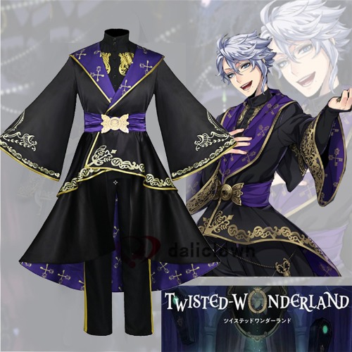 Gioco Twisted Wonderland Cosplay Costume Riddle Black Fancy Dress donna uomo uniforme Outfit Party Purim costumi di carnevale