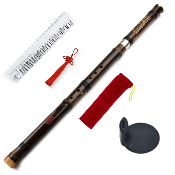 Separable Brown Vertical Bamboo Flute Key G Traditional Chinese Musical Instrument Good Quality Woodwind Music Instrument Xiao - 