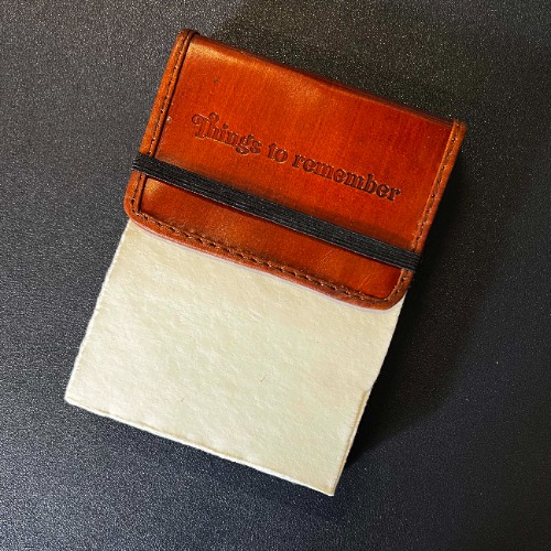 Brown Flap Notepad - Things To Remember