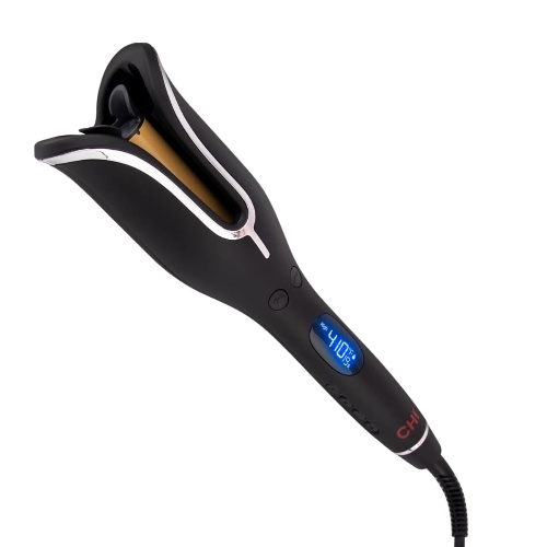 CHI Spin N Curl in Onyx Black. Ideal for Shoulder-Length Hair between 6-16” inches. - Black