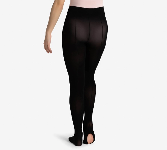Tights with Back Seams in Black