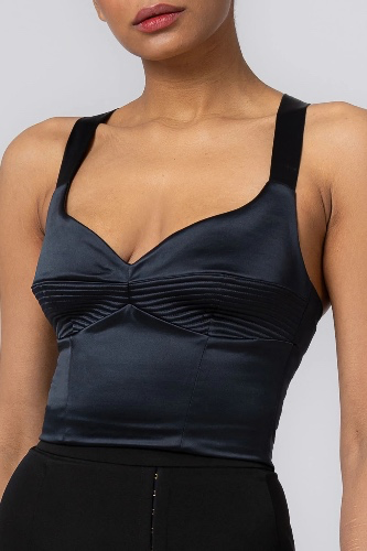 Vintage Meets Modern Bra Top in Black