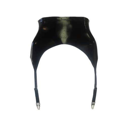 Latex High Waisted Garter Belt