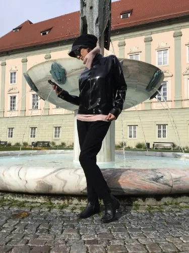 Glanzglück Latex Jacke schwarz