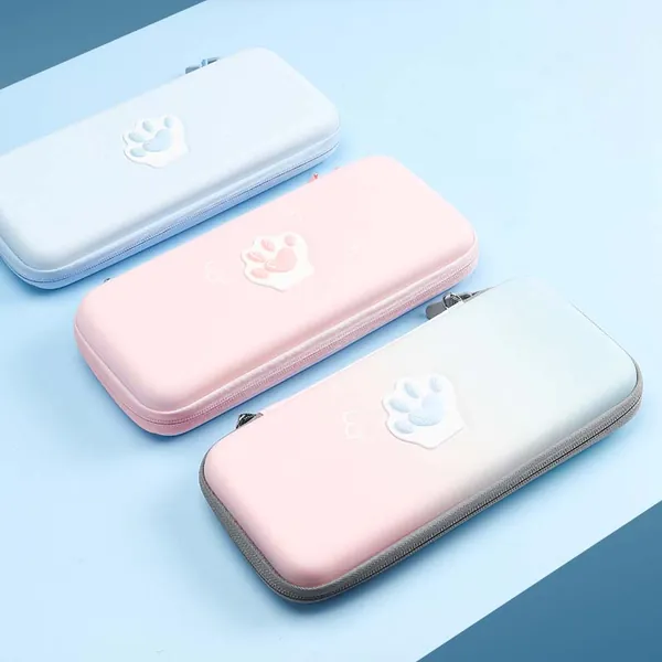Pastel Cat Paw Nintendo Switch Case Cute Switch Lite Carrying Case