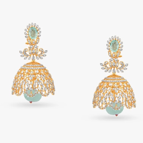 Diamond Jhumkas