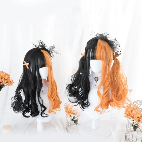Long Split Halloween Lolita Wig - Loose Waves
