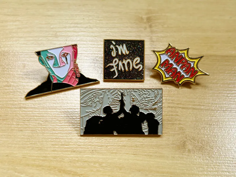 BTS Gold Enamel Pin Badge: Save Me/I'm Fine Pin