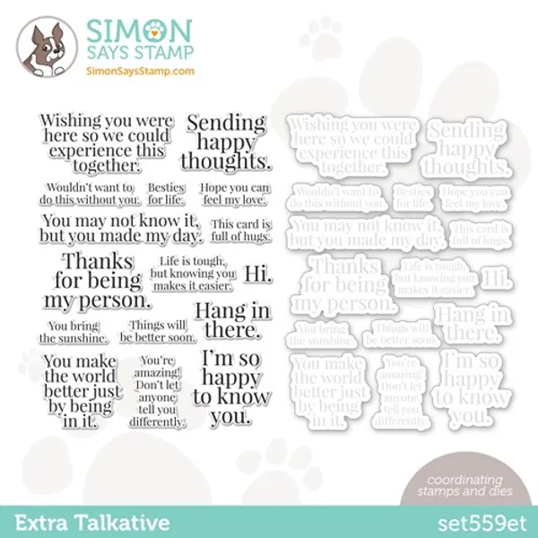 Simon Says Stamps and Dies EXTRA TALKATIVE set559et
