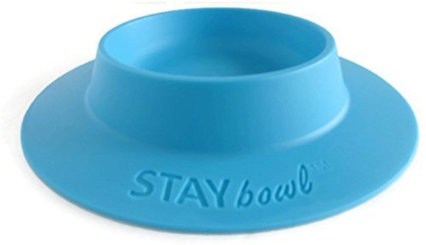 STAYbowl Tip-Proof Bowl for Guinea Pigs and Other Small Pets - Sky Blue - Large 3/4 Cup Size New