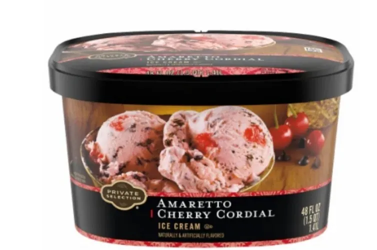 Private Selection® Amaretto Cherry Cordial Ice Cream Tub, 48 oz