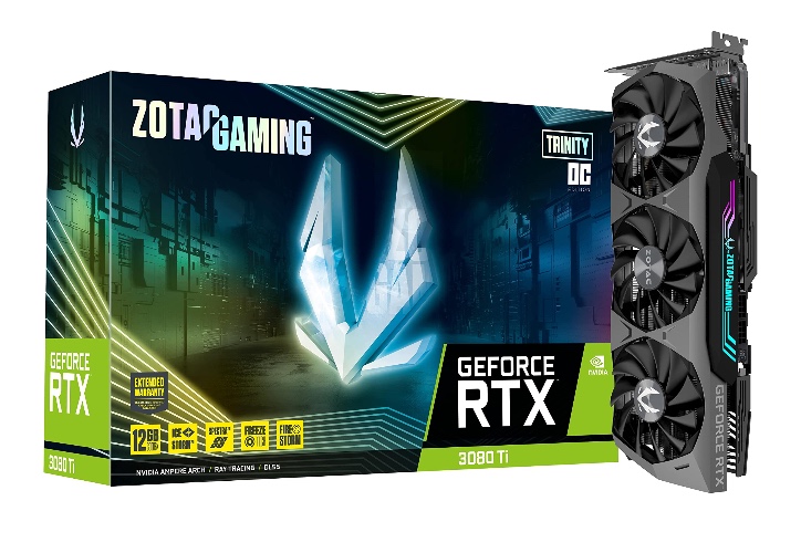 ZOTAC Gaming GeForce RTX™ 3080 Ti Trinity OC 12GB GDDR6X 384-bit 19 Gbps PCIE 4.0 Gaming Graphics Card, IceStorm 2.0 Advanced Cooling, Spectra 2.0 RGB Lighting, ZT-A30810J-10P