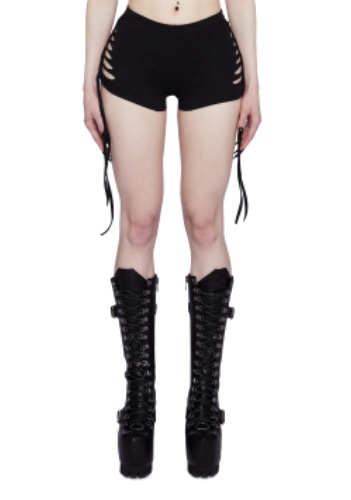 Thinking Rambunctious Shredded Shorts | BLACK / Medium