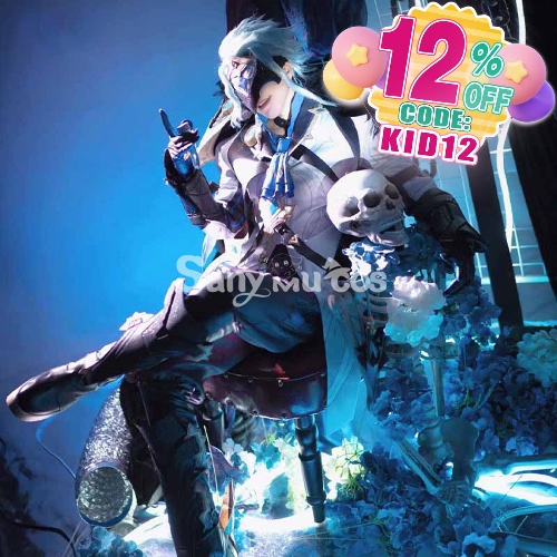 Game Genshin Impact Dottore Top And Pants Mysterious Cosplay Costume - XL