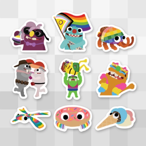 Bugsnax Pride Sticker Pack | Default Title
