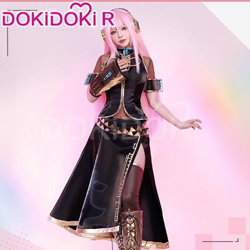 【IN STOCK】DokiDoki-R VSINGER Cosplay Lukaa Costume Black Dress | S-in stock