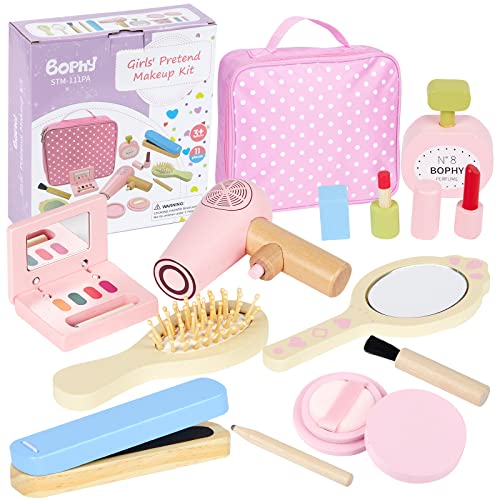 Wooden makeup set