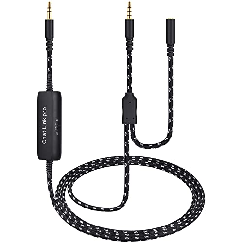 weishan HD60 S+ Chat Link Pro Cable Replacement for Elgato HD60 X, HD60PRO Capture Card, Chat Adapter Replacement for Nintendo Switch, Xbox One and PS5, with in-line Isolator - Black with Isolator