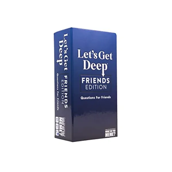 Let's Get Deep: Friends Edition by Relatable, Fun Group Card Game, Easy Adult Game for Game Night, Perfect for Party Games with Friends, Includes 400 Question Cards, Three Increasingly Personal Levels