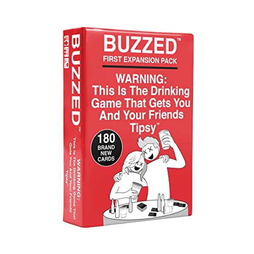 Buzzed Expansion Pack #1 - The Drinking Game That Will Get You & Your Friends Tipsy - Pool Party Games, Summer Party Games - Buzzed Expansion