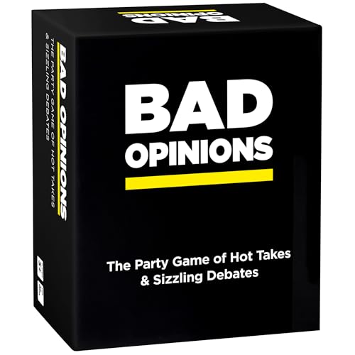 BAD OPINIONS Party Game - The Hilarious Card Game of Hot Takes & Sizzling Debates - Perfect for Fun Parties and Board Games Night with Your Group