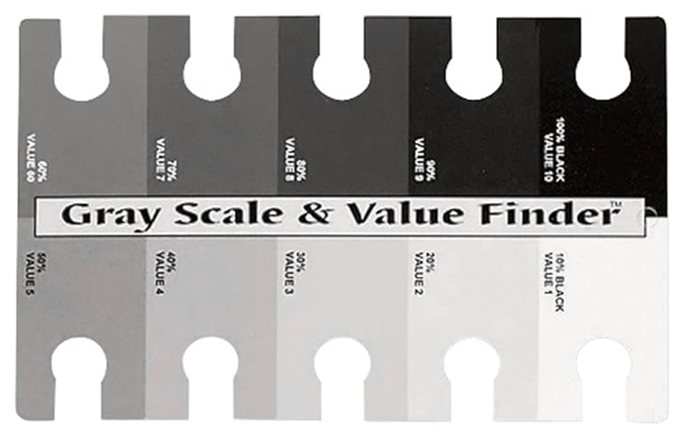Color Wheel Gray Scale and Value Finder - 1 Count (Pack of 1)