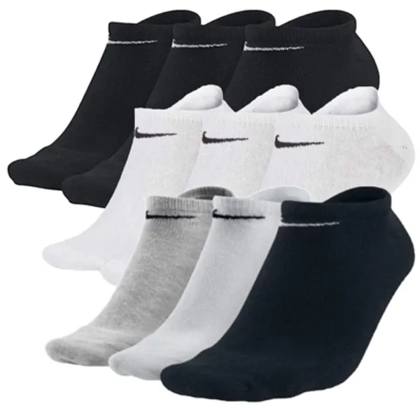 Nike Sneakersocken Socken 9 Paar Weiß Grau Schwarz Herren Damen Füßling