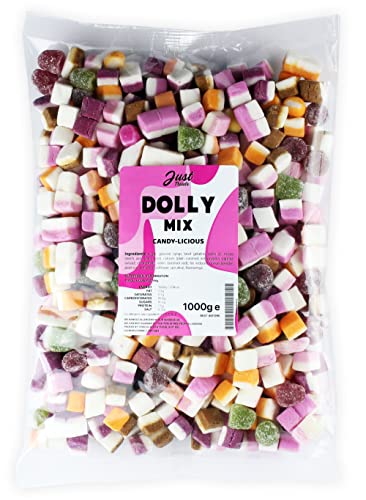 Just Treats Dolly Mixture (1 Kilo Party Bag) - 1 kg (Pack of 1)