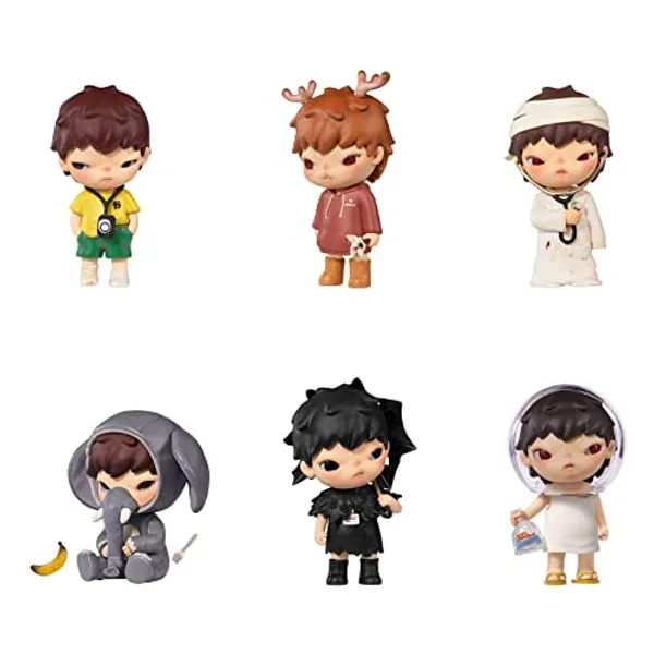 POP MART Hirono City of Mercy Blind Box Figures, Random Design Mystery Toys for Modern Home Decor, Collectible Toy Set for Desk Accessories, 6PC