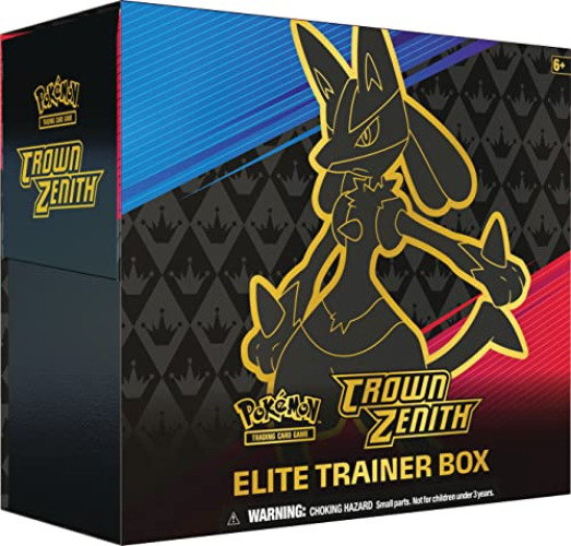 Pokémon TCG : Crown Zenith Elite Trainer Box (10 boosters et Accessoires de qualité supérieure) - Simple