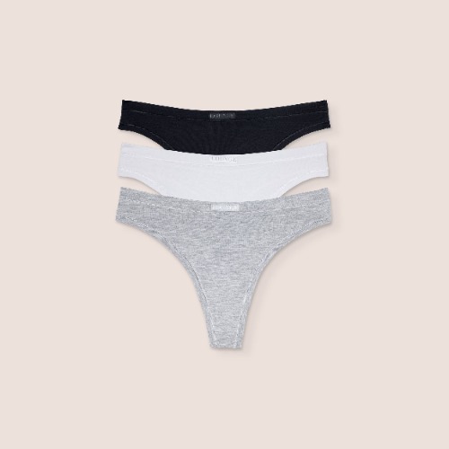 Bamboo Comfort Thongs (3-pack) - Multi | XL