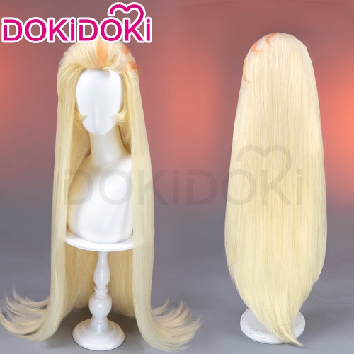 【Pre Crimped】DokiDoki Anime Hell Hotel Cosplay Wig Long Straight Yellow Hair | Wig Only-Order Processing Time Refer to Description Page